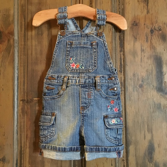 levi denim short overalls